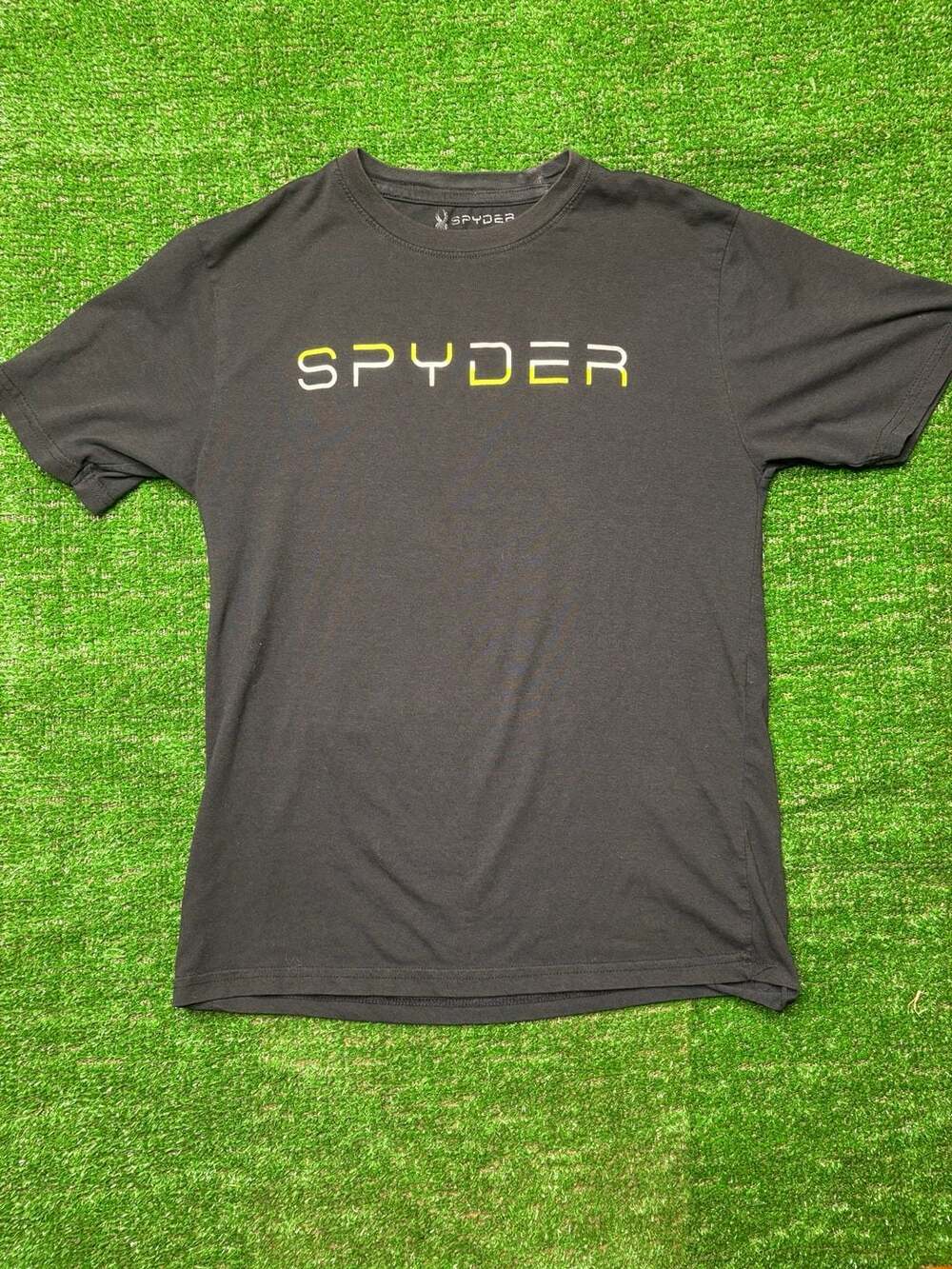 Spyder Black Boys Short Sleeve Crew Neck Graphic T-Shirt